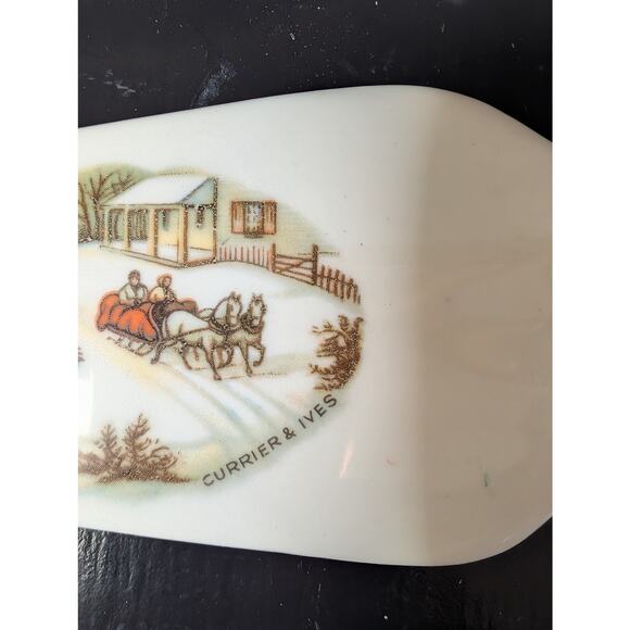 Currier&Ives 7 plate collection with pie server - Picture 7 of 16